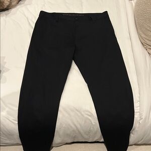 RHONE Men's Sleek Black Dress Pants